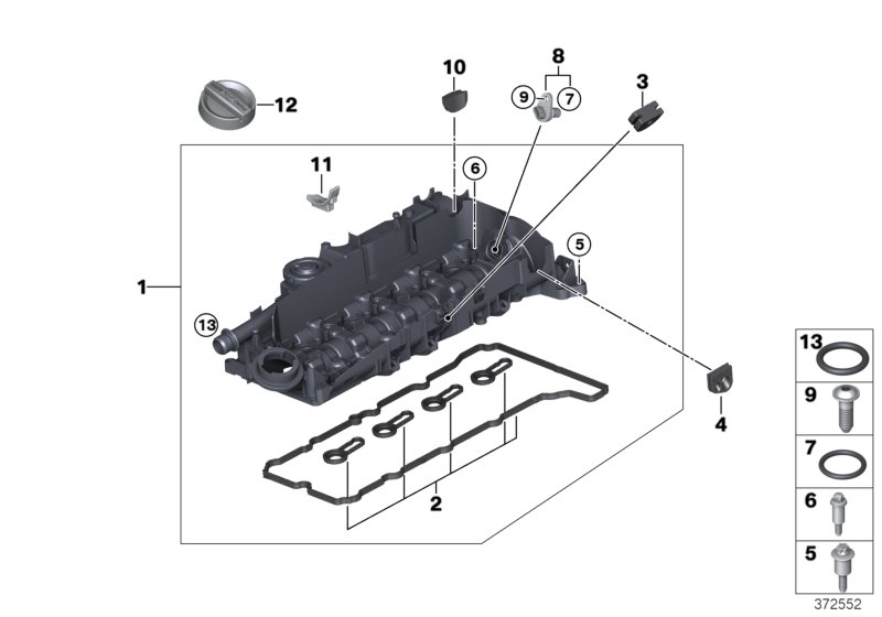 Gasket Set, Cylinder Head Cover