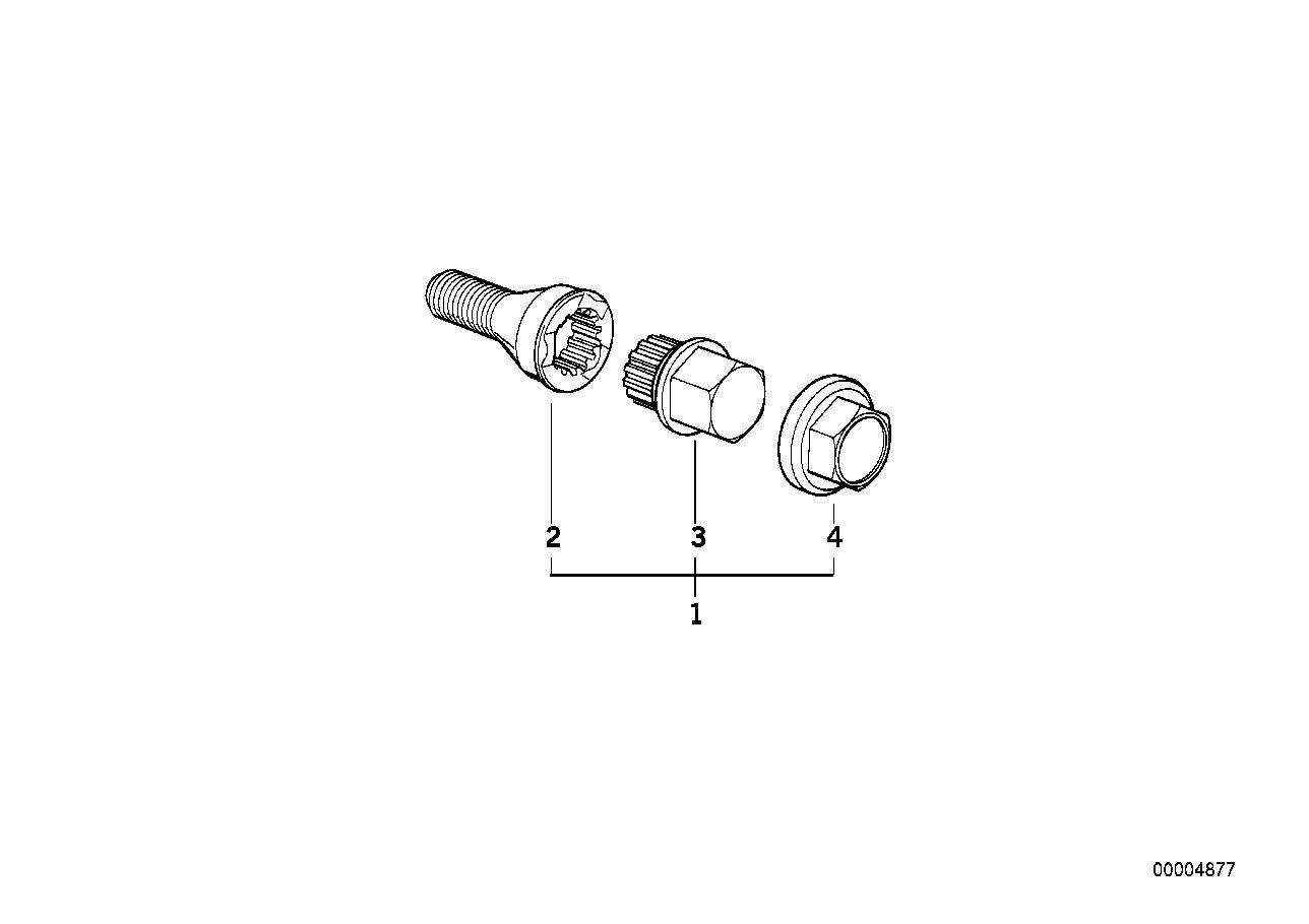 Wheel Bolt With Code