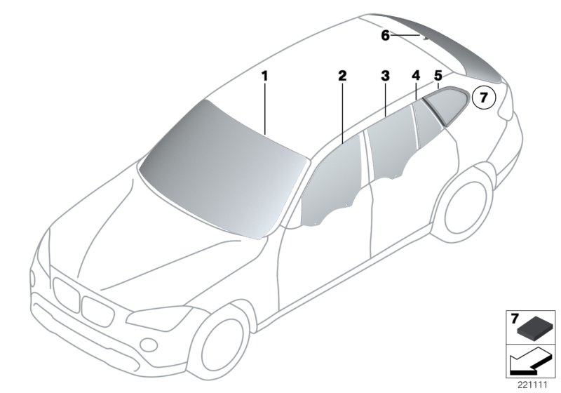 Green Windscreen, Grey Shade Band