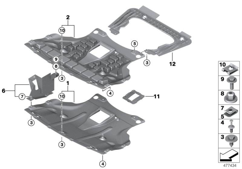 Engine Compartment Shielding, Front
