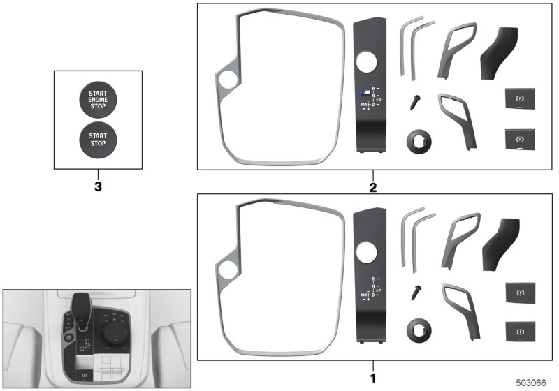 Repair Kit Trims Control Panel