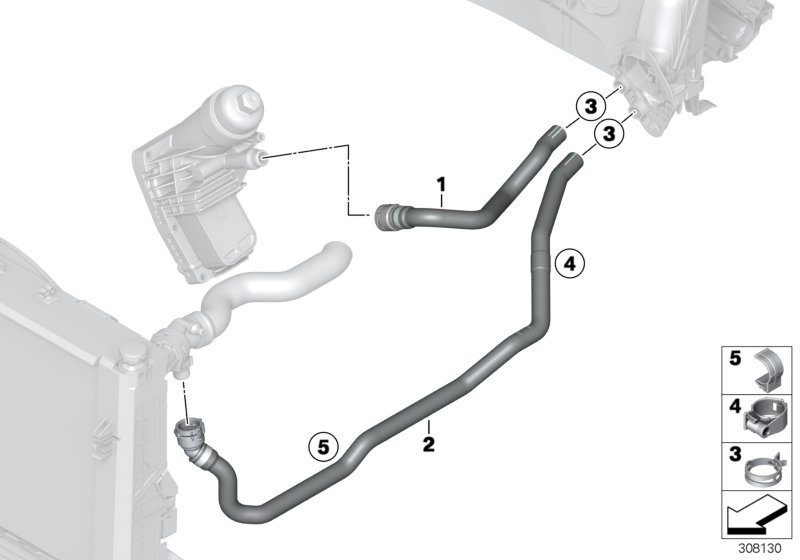 Hose For Radiator And Engine Return